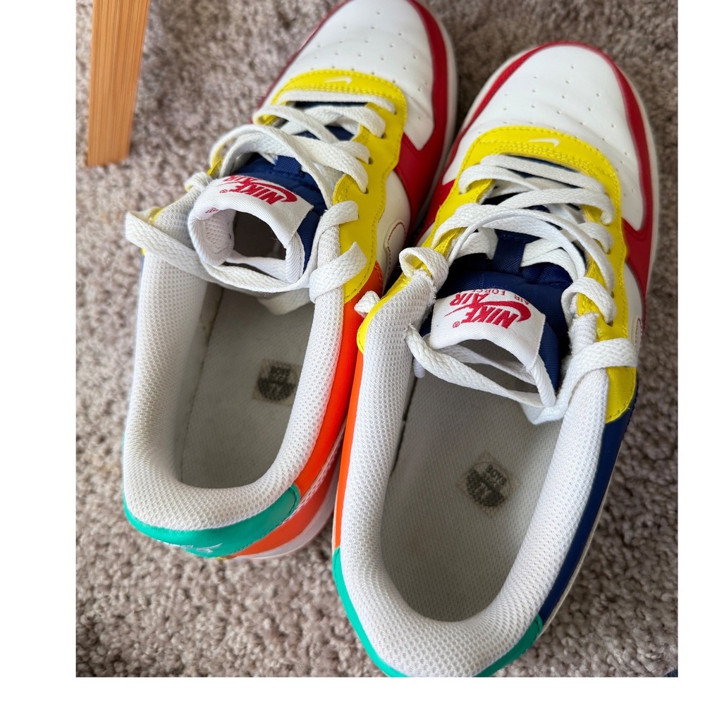 Nike Air Force 1 Low Multi-Color Primary Colors FN6980-657 Boys 7Y Womens 8.5 - Picture 4 of 16